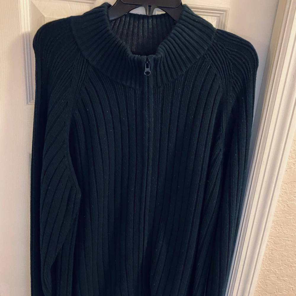 J. FERRAR Men's Navy Blue Sweater Sz Lg